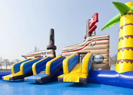 Piscine gonflable de couleur personnalisée pour bateau pirate parc aquatique gonflable