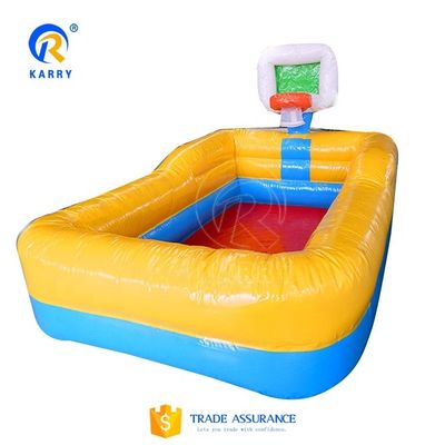 Piscine gonflable dans la cour de style avec piscine pour enfants en PVC de 0,9 mm et boucle de basket