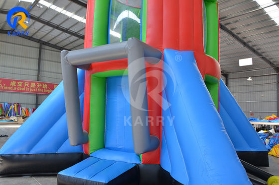Logo personnalisé Imprimé en PVC Inflatable Rocket Airborne Jeu d'aventure pour enfants et adultes