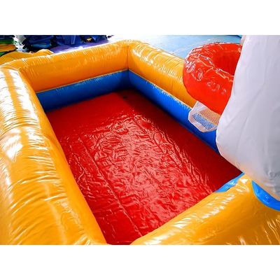 Piscine gonflable dans la cour de style avec piscine pour enfants en PVC de 0,9 mm et boucle de basket