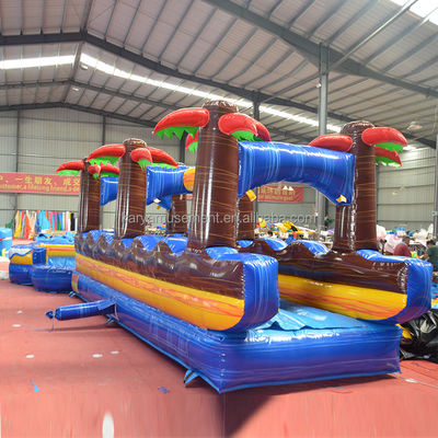 Obstacle de piste gonflable intérieur avec impression numérique HD et protection de l'impression