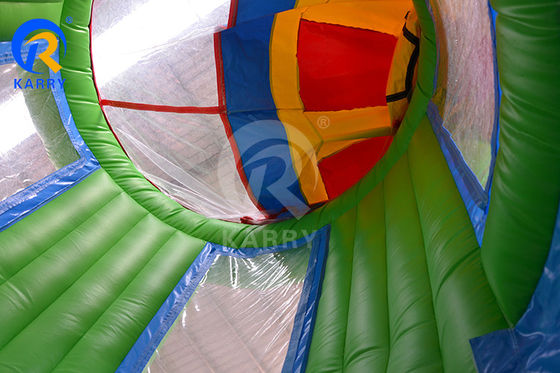 Logo personnalisé Imprimé en PVC Inflatable Rocket Airborne Jeu d'aventure pour enfants et adultes