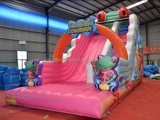 Kit de réparation de souffleur Sac de sac inclus 9x4.5m Glissière gonflable pour la fête des enfants