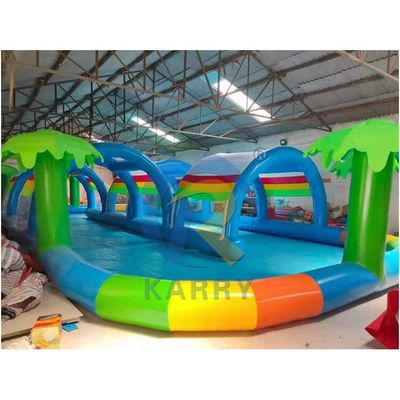 Piscine gonflable pour enfants et adultes avec couverture solaire en PVC