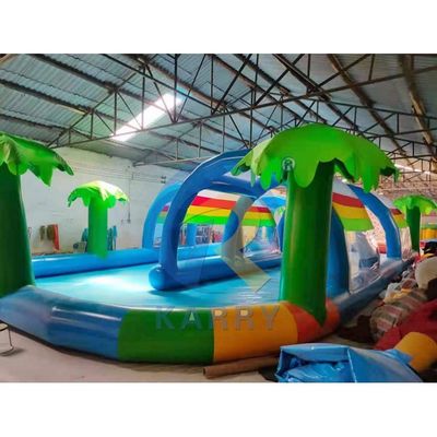 Piscine gonflable pour enfants et adultes avec couverture solaire en PVC