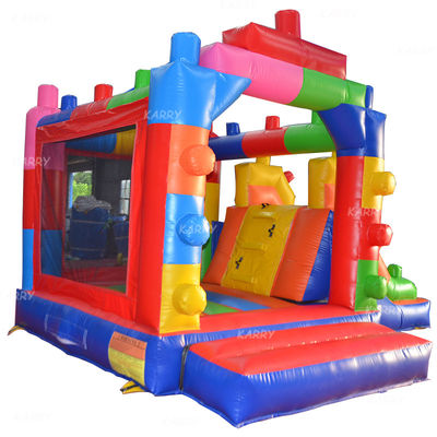 Personnaliser accepté MiNi Bounce House Bloc de bâtiment Château gonflable avec glissement