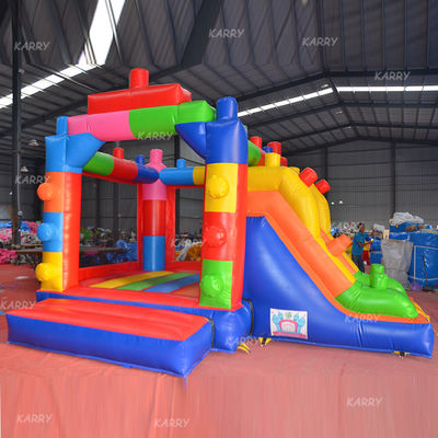 Personnaliser accepté MiNi Bounce House Bloc de bâtiment Château gonflable avec glissement