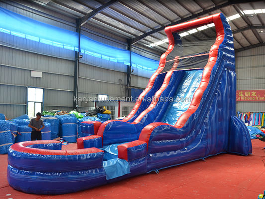 Jouets aquatiques gonflables commerciaux 9x3m ou parc aquatique de taille personnalisée avec piscine et toboggans
