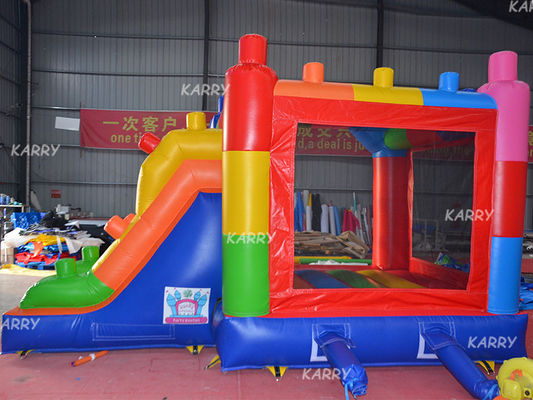Personnaliser accepté MiNi Bounce House Bloc de bâtiment Château gonflable avec glissement