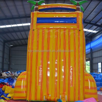 Certificat de couleur personnalisé CE/EN71/EN14960 toboggan gonflable avec piscine