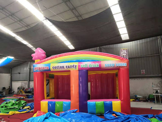 CE accessoires de réparation de souffleurs interactives de nourriture gonflable concession stand pour le carnaval