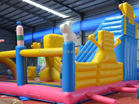 Trampoline gonflable pour enfants avec certification CE/EN71/EN14960 et château Bob éponge