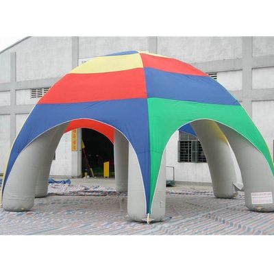 Publicité personnalisée Tente à dôme gonflable avec impression peinte à la main et accessoires