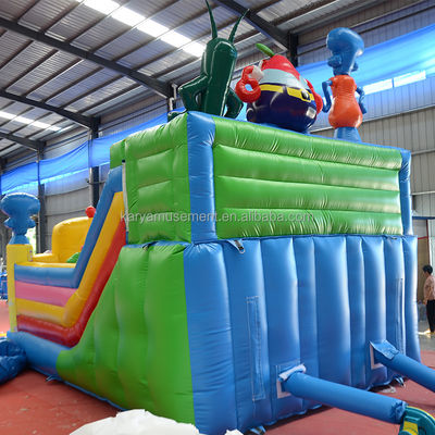 Couleur personnalisée gonflable SpongeBob Parc thème château gonflable pour adultes fête de la ville amusante