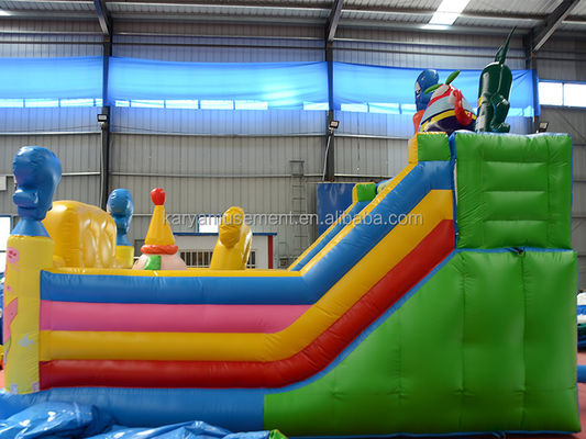 Couleur personnalisée gonflable SpongeBob Parc thème château gonflable pour adultes fête de la ville amusante