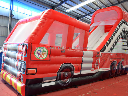 Impression numérique Populaire Red Fire Truck Slide sec ou humide pour enfants et adultes