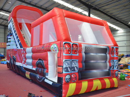 Impression numérique Populaire Red Fire Truck Slide sec ou humide pour enfants et adultes