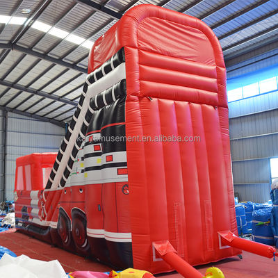 Impression numérique Populaire Red Fire Truck Slide sec ou humide pour enfants et adultes