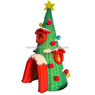 Événements de fête Modèle personnalisé de trou gonflable pour arbre de Noël avec CE/EN71/EN14960