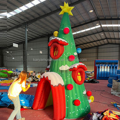 Événements de fête Modèle personnalisé de trou gonflable pour arbre de Noël avec CE/EN71/EN14960