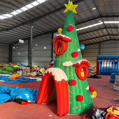 Événements de fête Modèle personnalisé de trou gonflable pour arbre de Noël avec CE/EN71/EN14960