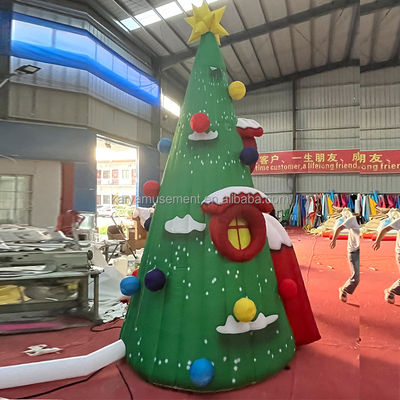 Événements de fête Modèle personnalisé de trou gonflable pour arbre de Noël avec CE/EN71/EN14960