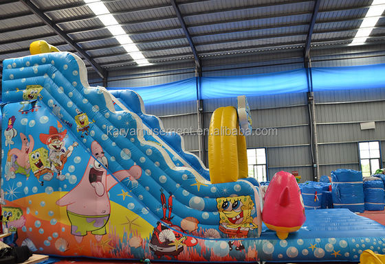 29ft Sponge-Bob Large Slip n Slide pour les enfants N Adultes PVC commercial gonflable intérieur