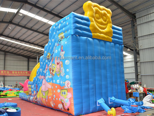 29ft Sponge-Bob Large Slip n Slide pour les enfants N Adultes PVC commercial gonflable intérieur