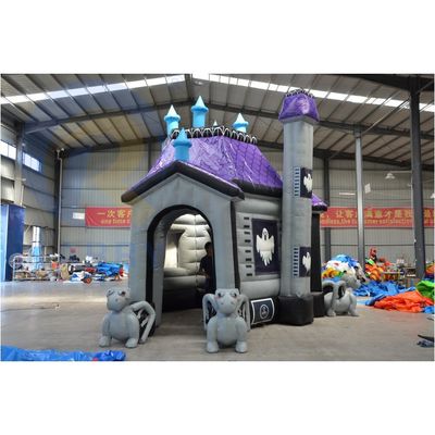 EN14960 Arche de crâne d'Halloween gonflable certifiée décoration personnalisée de maison hantée