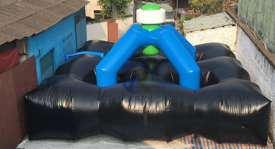 Arène de tag laser gonflable en PVC personnalisée pour les jeux sportifs interactifs