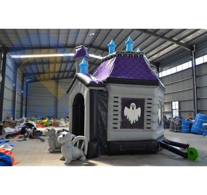 EN14960 Arche de crâne d'Halloween gonflable certifiée décoration personnalisée de maison hantée