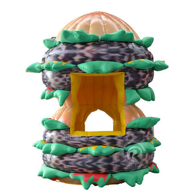 Modèle de hamburger gonflable publicitaire personnalisé pour kiosque alimentaire directement offert