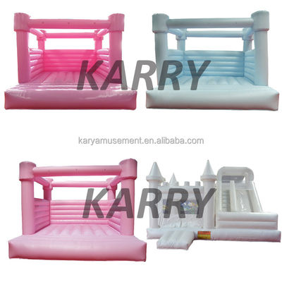 Hot Populaire Petit Blanc Bounce Maison avec glisser-déposer et piscine à billes Pit Personnaliser Accepté