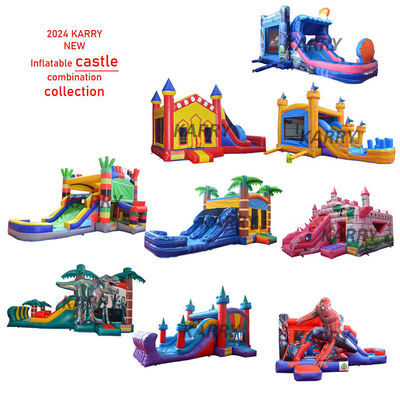 14 ans de plus Mermaid personnalisée Bounce House Château Combo Slide Inflatables avec souffleur