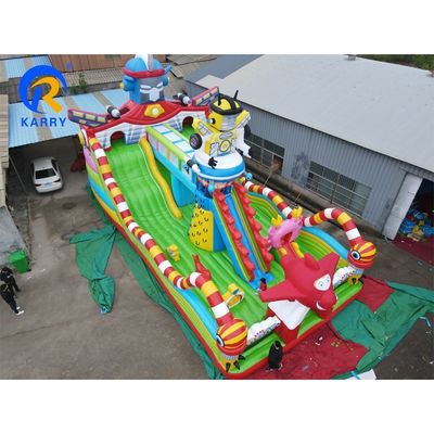 Thème robot Parc aquatique gonflable avec un obstacle gonflable Étarpe PVC unisexe