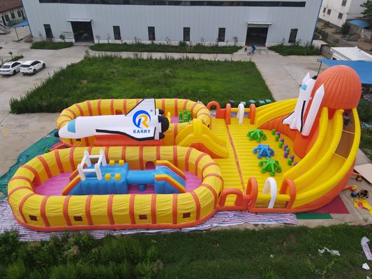 Parc aquatique d'été amusant Unisexe grand ours polaire gonflable terrain de jeu pour les jeux en plein air