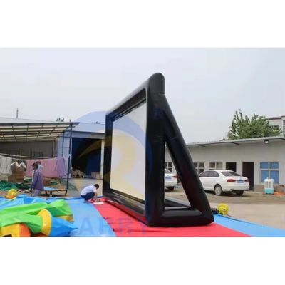 Écran de projection gonflable extérieur, double face scellée par air pour les rassemblements