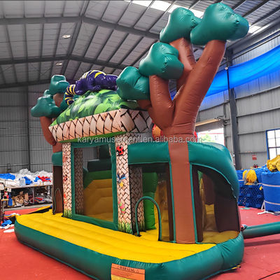 Fête pour enfants Maison gonflable extérieure avec glissière Expédition maritime / aérienne / express