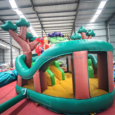 Fête pour enfants Maison gonflable extérieure avec glissière Expédition maritime / aérienne / express