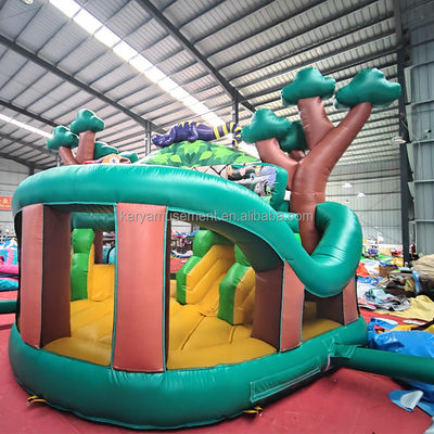 Fête pour enfants Maison gonflable extérieure avec glissière Expédition maritime / aérienne / express