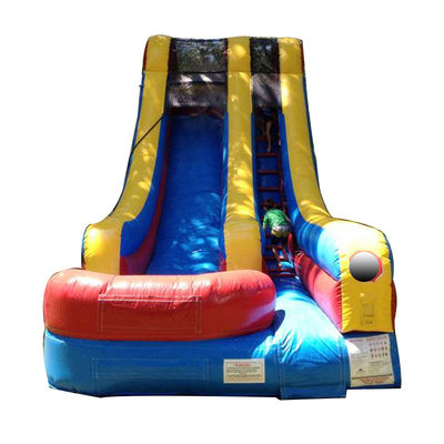 Occasions commerciales Jumper bleu et jaune toboggan gonflable avec piscine
