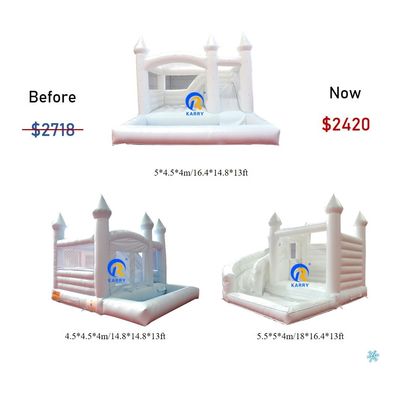0.55mm PVC Vinyl Tarpaulin gonflable Combo Château toboggan pour les enfants au parc d'attractions