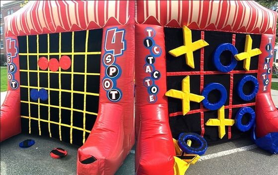 Jeux sportifs interactifs portables Jeu de carnaval coloré Tic Tac Toe