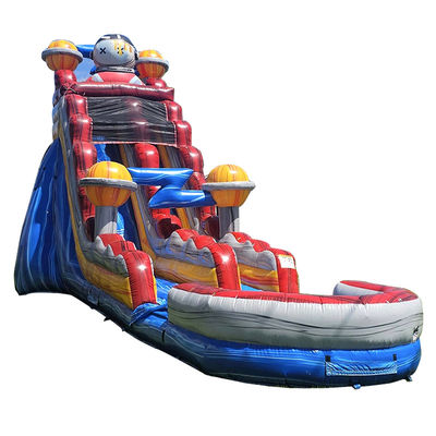 Entretien intérieur et extérieur PVC Space Rush Water Slide avec enfants