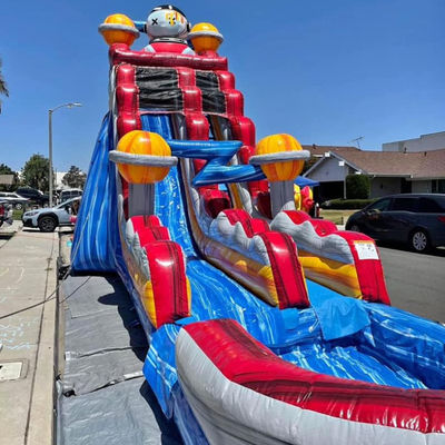 Entretien intérieur et extérieur PVC Space Rush Water Slide avec enfants