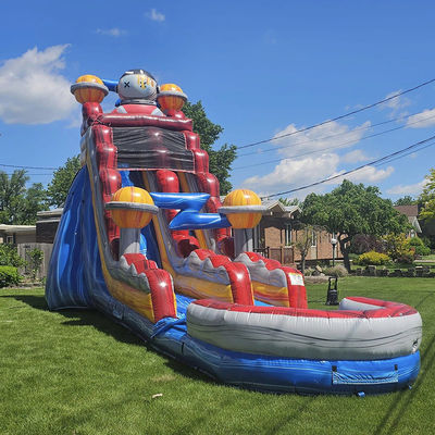 Entretien intérieur et extérieur PVC Space Rush Water Slide avec enfants