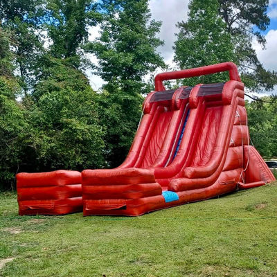 Glissière gonflable pour adultes avec 2 glissières et 2 piscines en PVC commercial