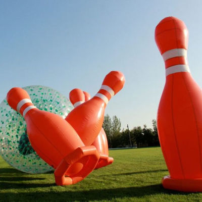 Ensemble de bowling gonflable portable Jumbo PVC idéal pour les jeux et événements sportifs interactifs