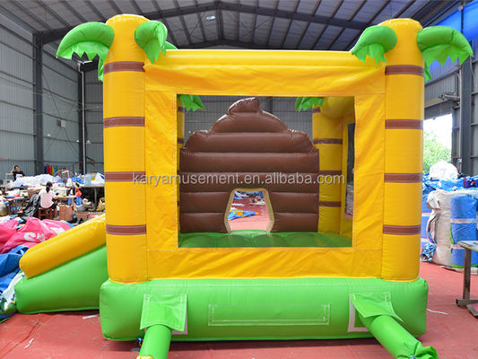 CE/EN71/EN14960 Certifié Petite taille Jungle Cartoon Monkey Bouncy Castle pour enfants