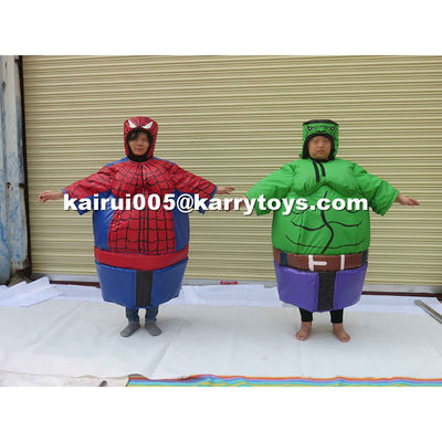 Jeu de carnaval Essentiel Adultes Costumes de sumo gonflables Spiderman pour le terrain de jeu en plein air